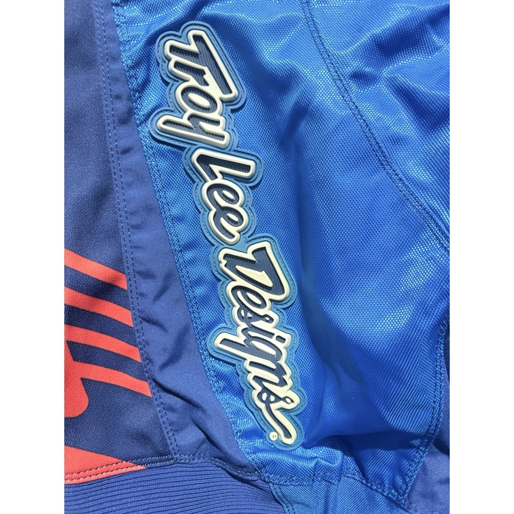 Troy Lee Design Motocross Pants Mens Size 36 Blue/Black/Red ATV Dirtbike Y2K 90s - Picture 4 of 14